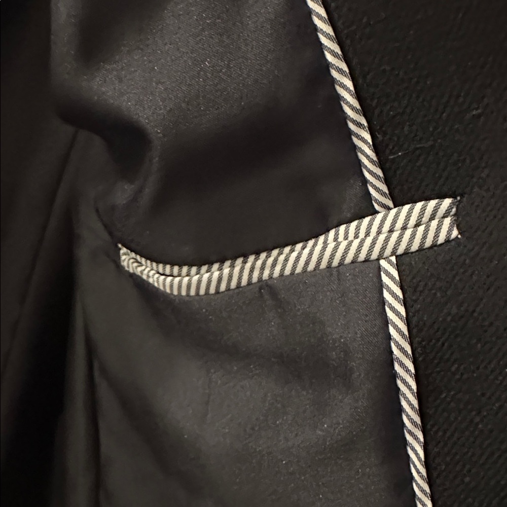 J. Crew Black Single-Breasted Wool  Coat - Picture 5 of 6